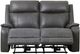 Primo™ International Heritage Brindle Charcoal Leather-Match Power Motion Loveseat-3