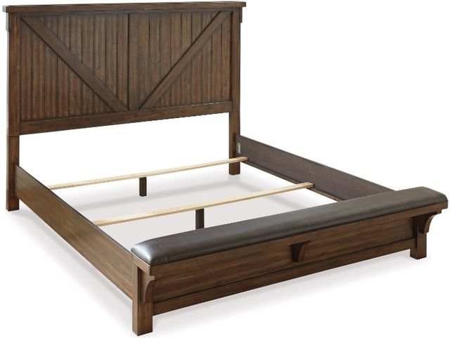 Signature Design by Ashley® Lakeleigh 6-Piece Brown California King Panel Bed Set-1