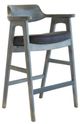 Nest Home Collections Wagner Black Faux Leather Bar Chair-1