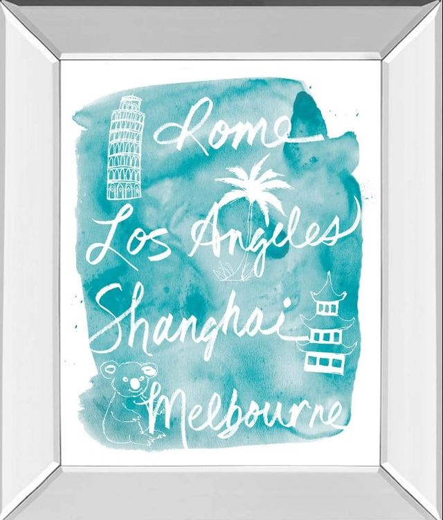 Classy Art Sightseeing II by Lottie Fontaine Mirror Framed Wall Art-1