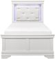 Mazin Furniture Lana White Twin Panel Bed-1