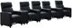 Coaster® Toohey 7-Piece Black Reclining Theater Seating Set-0