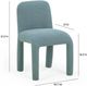 TOV Furniture Georgia Light Blue Chenille Dining Chair-1