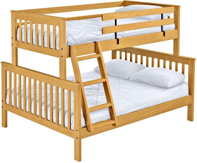 Crate Designs™ Furniture Classic Twin XL/Queen Offset Mission Bunk Bed-0