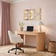 TOV Furniture Sydney Cream Vegan Leather Office Desk Chair-1