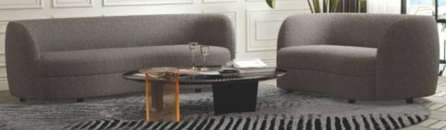 Furniture of America® Versoix Charcoal Gray Loveseat-3