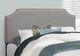Monarch Specialties Inc. Gray Linen with Chrome Trim Full Bed-4