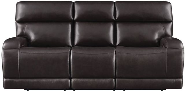 Coaster® Longport Dark Brown Upholstered Power Sofa -2