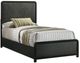 Coaster® Cavelle Black Youth Twin Upholstered Panel Bed-3