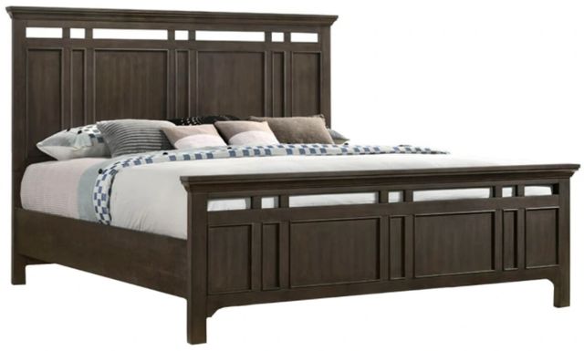 Intercon Hawthorne Burnished Clay King Panel Standard Bed-0