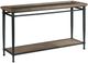Hammary® Austin Antiqued Medium Brown Sofa Table with Hammered Bronze Frame-0