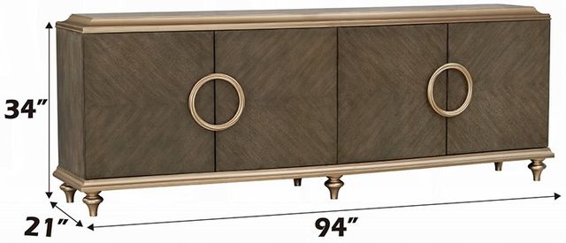 ACME Furniture Ashtin Brown Console Cabinet-2