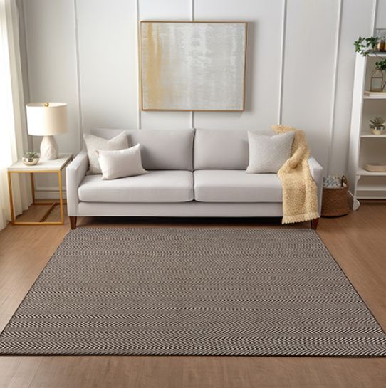 Synthetic rug on a living room Synthetic rug on a living room