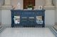 International Furniture Direct Aruba Dark Blue TV Stand-1