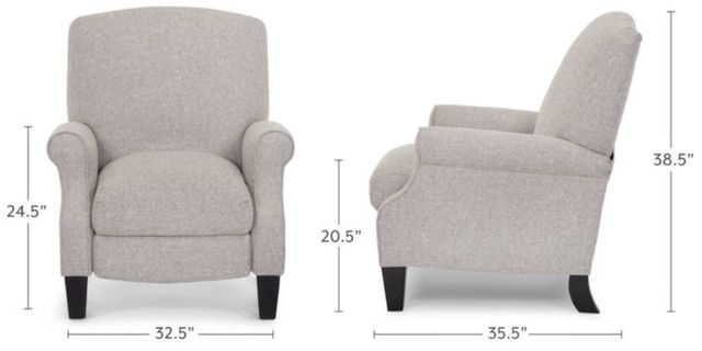 Franklin™ Klaus Customizable Manual Pushback Recliner-3