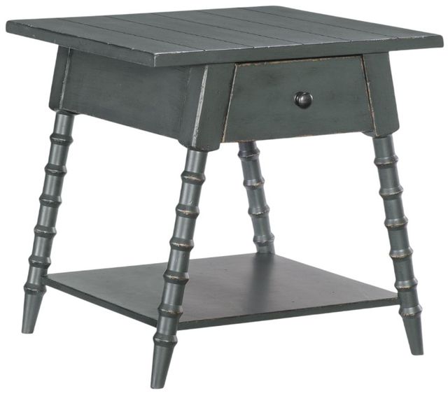 Legacy Classic Vintage Market Mallard Green 1-Drawer End Table-0
