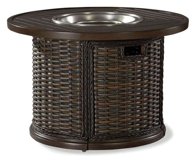 Lane Venture® South Hampton Tuscan Brown 36" Round Gas Fire Pit-0