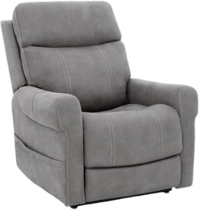 BarcaLounger® Lloyd Stonewash Dove Power Lift Recliner-0