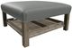 Craftmaster® Customizable CM Leather Cocktail Ottoman with 2-Trays-4