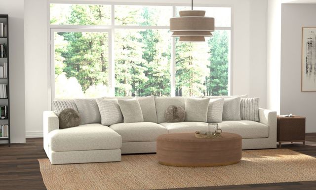 Jackson Furniture Ritzy 4-Piece Bone Sectional and Chaise-1
