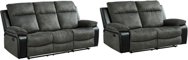 Signature Design by Ashley® Woodsway 2-Piece Gray Living Room Seating Set-0