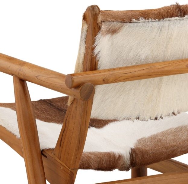 Dovetail Furniture Dunbar Brown/White Occasional Chair-4