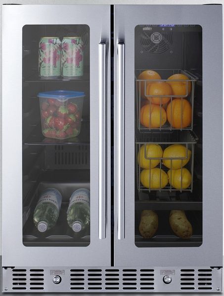 Summit® 24" 4.6 Cu. Ft. Stainless Steel Beverage Center-2