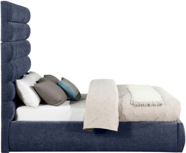 Meridian Furniture Adam Navy 71" Full Upholstered Panel Bed-2
