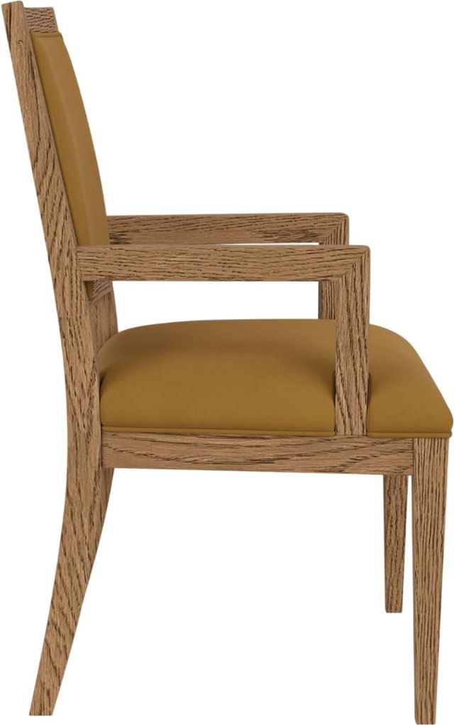 Riverside Furniture Halbrooke 2-Piece Nutmeg Oak Upholstered Back Arm Chair Set-4