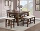 Furniture of America® Fredonia Rustic Oak Counter Height Table-1