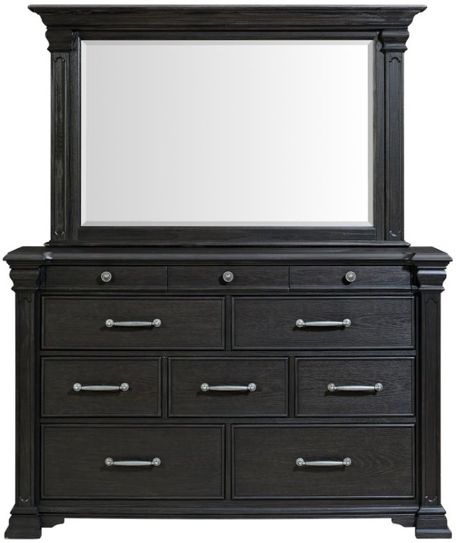 Elements International Kings Court 2-Piece Black Dresser and Mirror Set | Maine's Top Appliance and Mattress Retailer | Southern & Central Maine Elements International Kings Court 2-Piece Black Dresser and Mirror Set | Maine's Top Appliance and Mattress Retailer | Southern & Central Maine