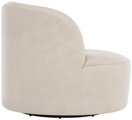Bernhardt Customizable Elle Bernhardt Living Leather Swivel Chair-2