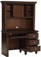 Mazin Furniture Meghan Espresso Writing Desk with Hutch-2