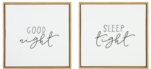 Signature Design by Ashley® Olymiana 2-Piece White/Black Wall Art Set-0