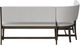 Bernards Dorval 3-Piece Gray/Walnut Curved Bench-3