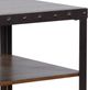 Sunny Designs™ San Diego Antique Brown End Table with Dark Gray Base-3