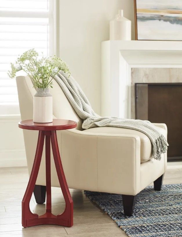 Hammary® Hidden Treasures Cranberry Accent Table-1