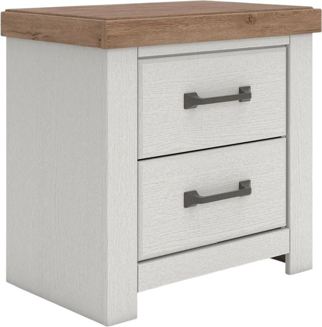 Benchcraft® Savonport Brown/White Nightstand-0