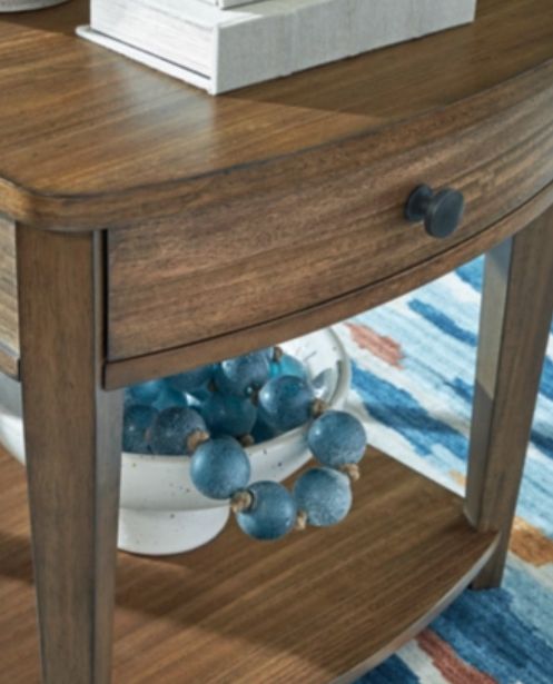 Signature Design by Ashley® Burkbyer Brown Rectangular End Table-4