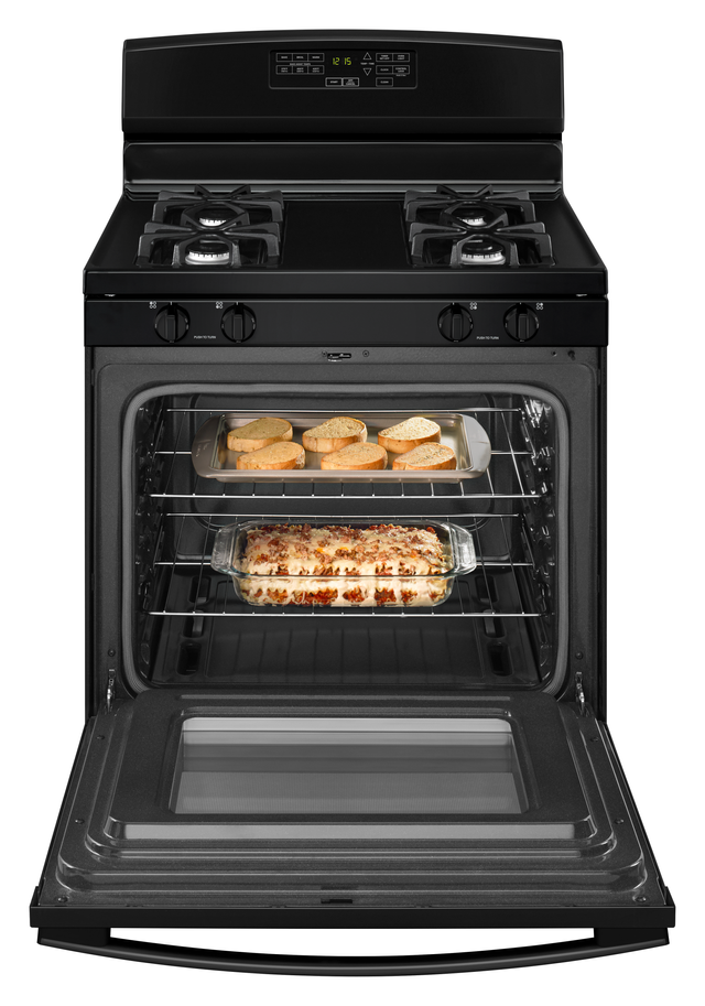 Amana® 30" Black Freestanding Gas Range-2