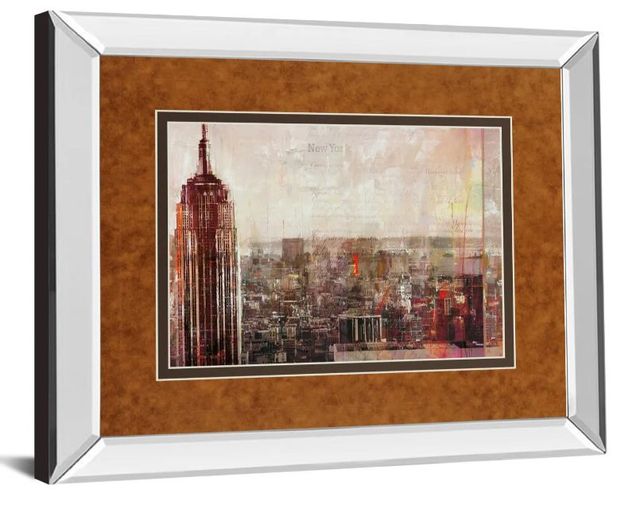 Classy Art Shades Of New York by Markus Haub Mirror Framed Wall Art-1