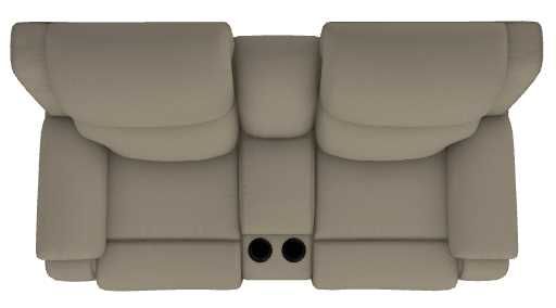 La-Z-Boy® Dorian Fossil Power Reclining Loveseat with Console, Headrest, and Lumbar-4