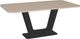 Amisco Customizable Amelia 72" Rectangular Dining Table with Radius Corners and 1" White Oak Veneer Top-0