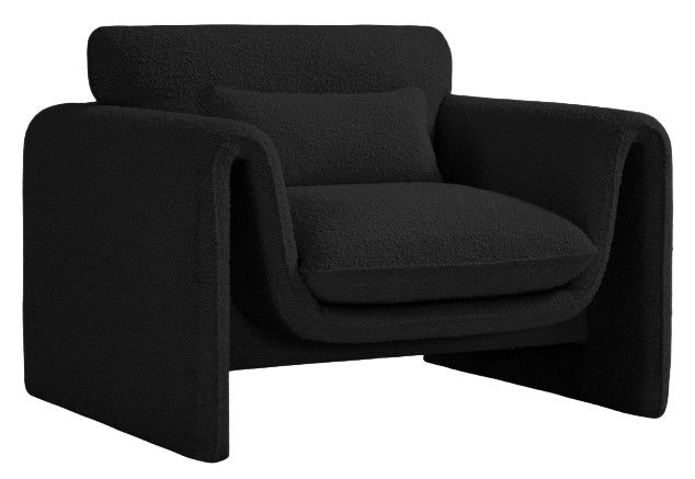 Meridian Furniture Stylus Black Accent Chair-0