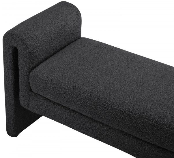 Meridian Furniture Stylus Black 51" Upholstered Bench-3