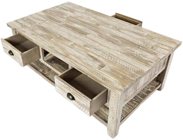 Jofran Inc. Artisan's Craft Washed Gray Coffee Table-2