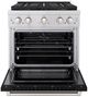 ZLINE Paramount Series 30" Stainless Steel Pro Style Dual Fuel Range with Black Matte Door-1