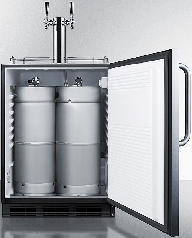 Summit® Commercial 5.5 Cu. Ft. Stainless Steel Beer Cooler/Kegerator-3