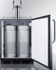 Summit® Commercial 5.5 Cu. Ft. Stainless Steel Beer Cooler/Kegerator-3