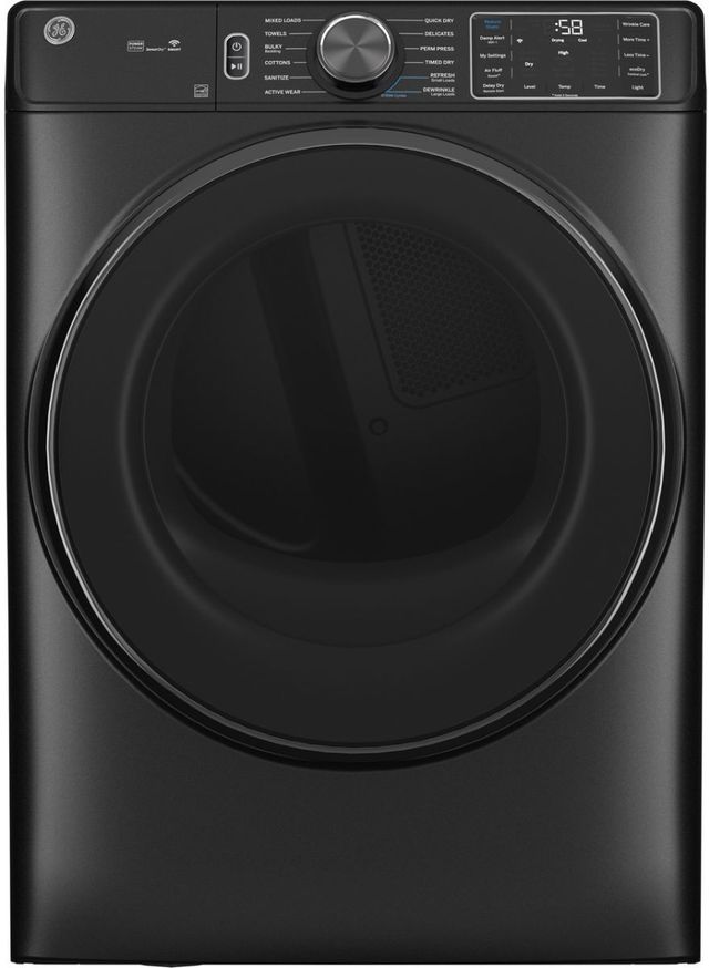GE® Carbon Graphite Front Load Washer & Gas Dryer Laundry Pair-2